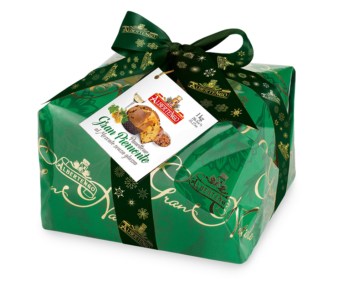 PANETTONE GRAN PIEMONTE AL MOSCATO SENZA GLASSA 1Kg
