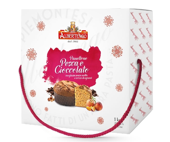 PANETTONE PESCA E CIOCCOLATO ASTUCCIO 1 Kg